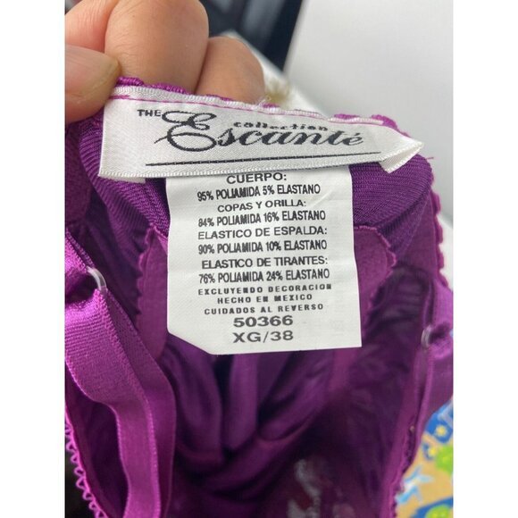 The Escanté Collection Women's Nightdress & Thong Raspberry Color Size X… - Picture 12 of 12